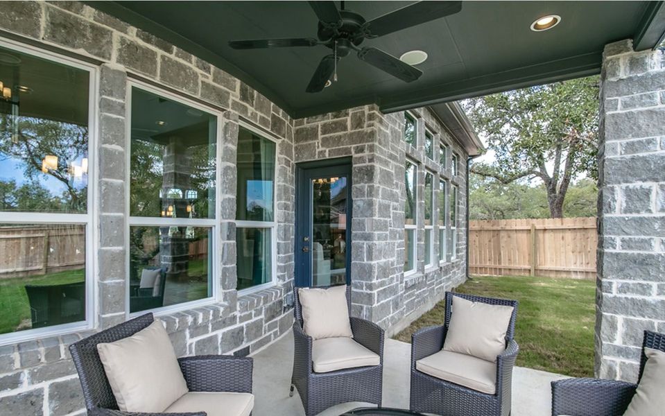 Exterior details and patio area of a home in Green Meadows, Celina (Image 4). Exterior details and patio area of a home in Green Meadows, Celina (Image 4).