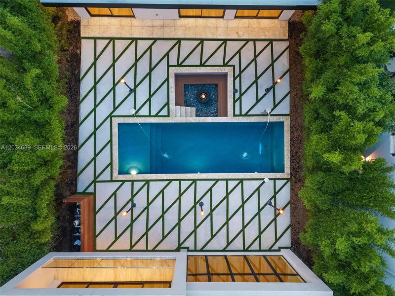 Exterior details and patio area of a home in , Miami (Image 27). Exterior details and patio area of a home in , Miami (Image 27).