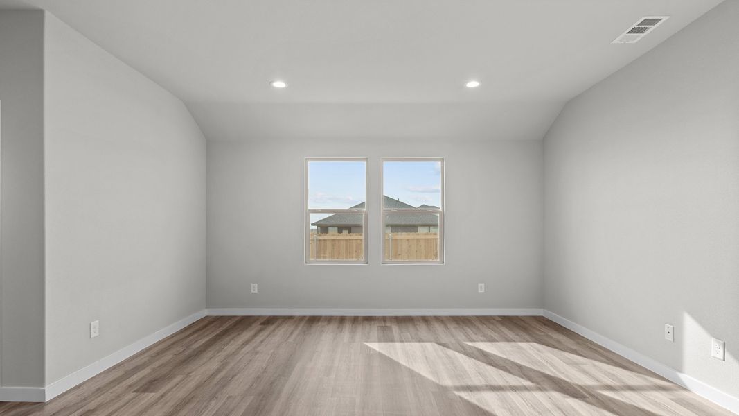 Representative unfurnished interior of a home built from the TEXAS CALI by D.R. Horton in Homestead at Parks Bell Ranch, Odessa (Image 12).