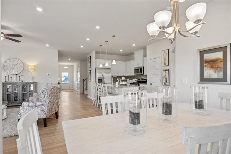 Furnished interior view inside a new home in Allen Manor, Hoschton (Image 3).