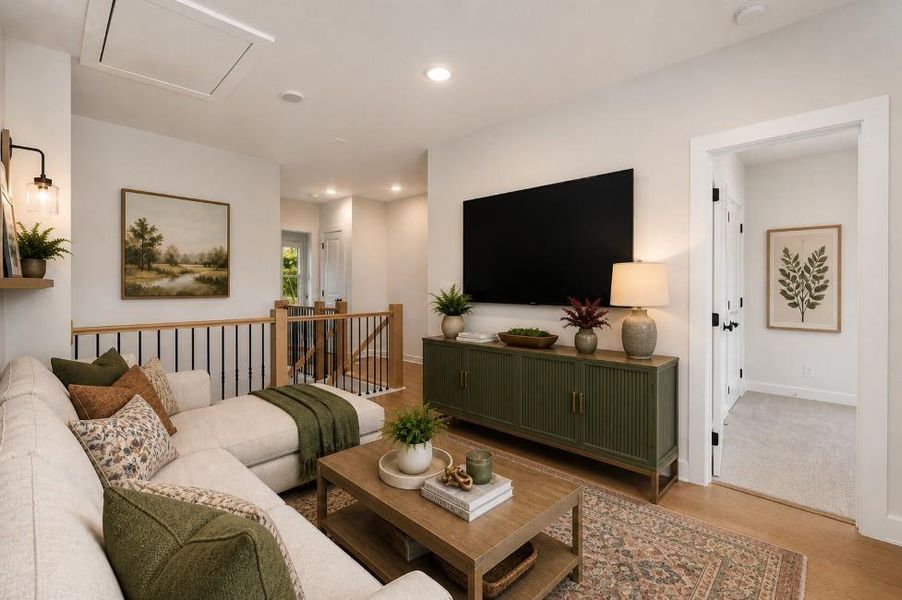 Furnished interior view inside a new home in Enclave at Little Ridge, Acworth (Image 12). Furnished interior view inside a new home in Enclave at Little Ridge, Acworth (Image 12).