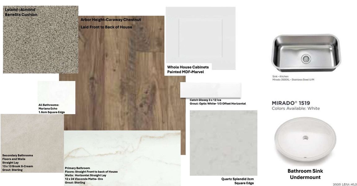 Sample of building materials used in homes in The Parklands, Schertz (Image 5). Sample of building materials used in homes in The Parklands, Schertz (Image 5).
