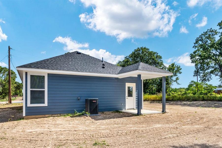 Exterior details and patio area of a home in , Malakoff (Image 2). Exterior details and patio area of a home in , Malakoff (Image 2).