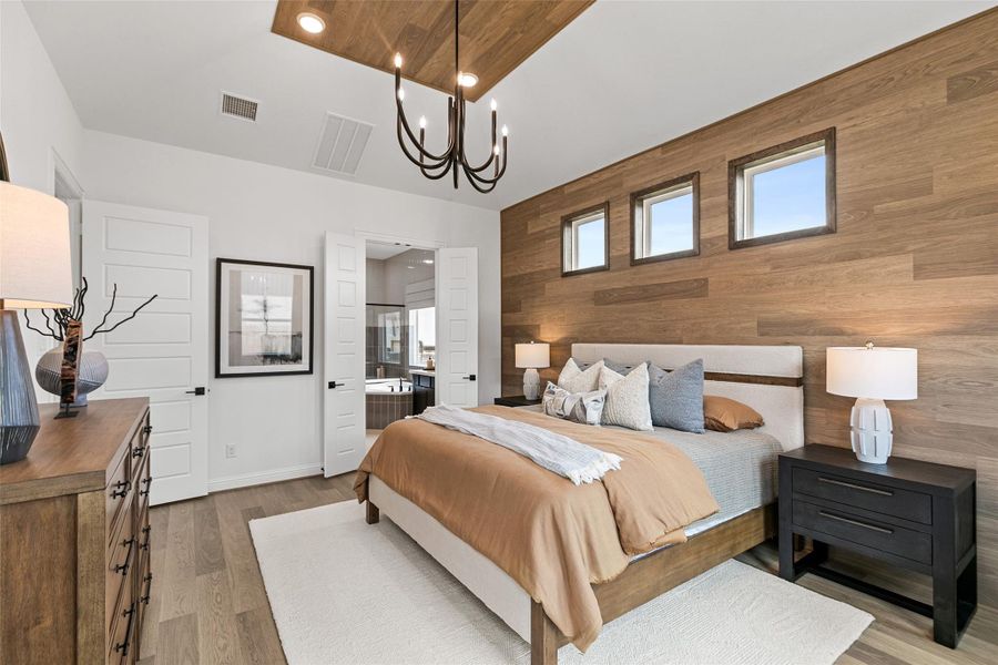 Furnished interior view inside a new home in Beamer Villas, Friendswood (Image 31).