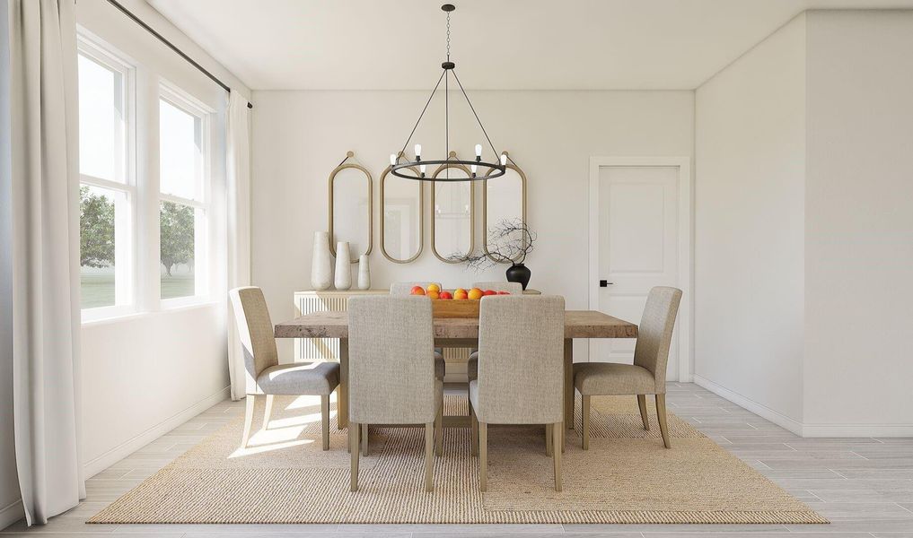 Charming dining area (*Artist rendering used for illustration purposes only.)