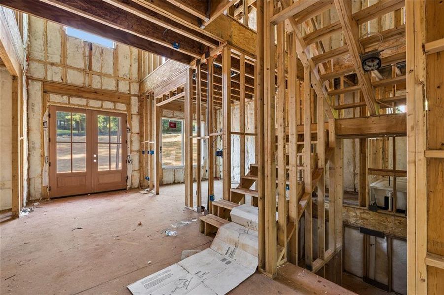In-progress construction of a new home in , Hoschton, GA (Image 5).