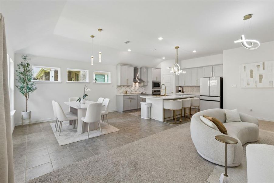 Furnished interior view inside a new home in , Fort Worth (Image 5).