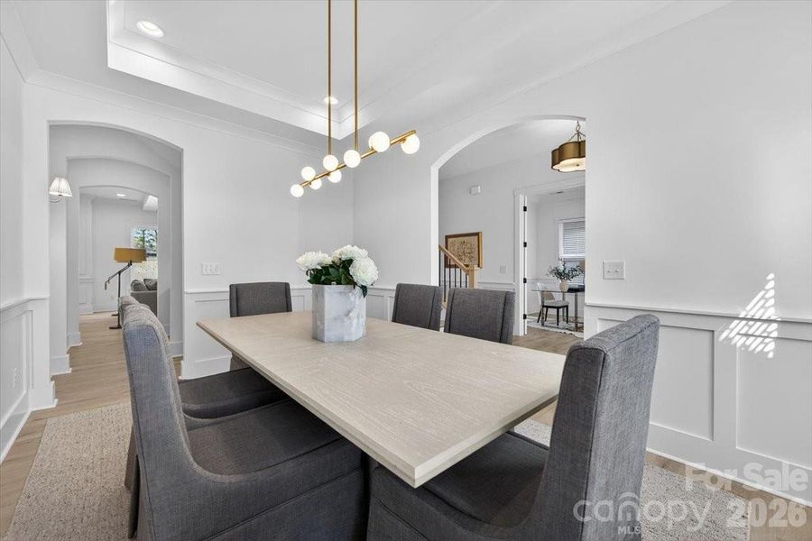 Furnished interior view inside a new home in , Charlotte (Image 37).