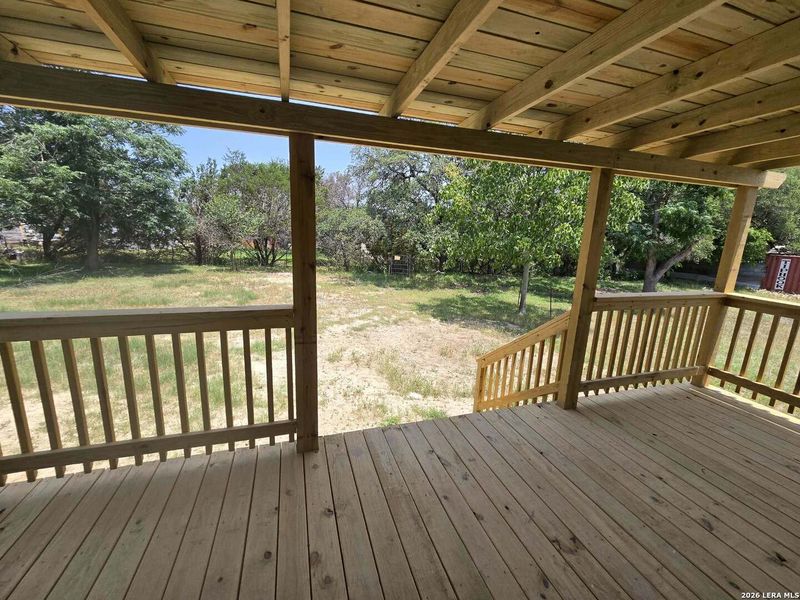 Exterior details and patio area of a home in , Canyon Lake (Image 11).