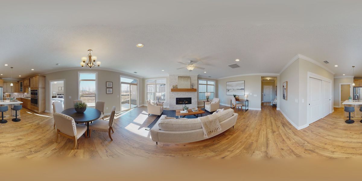 Representative furnished interior of a home built from the Capri by Epcon Communities in Lakeside at Millican Reserve, College Station (Image 13).