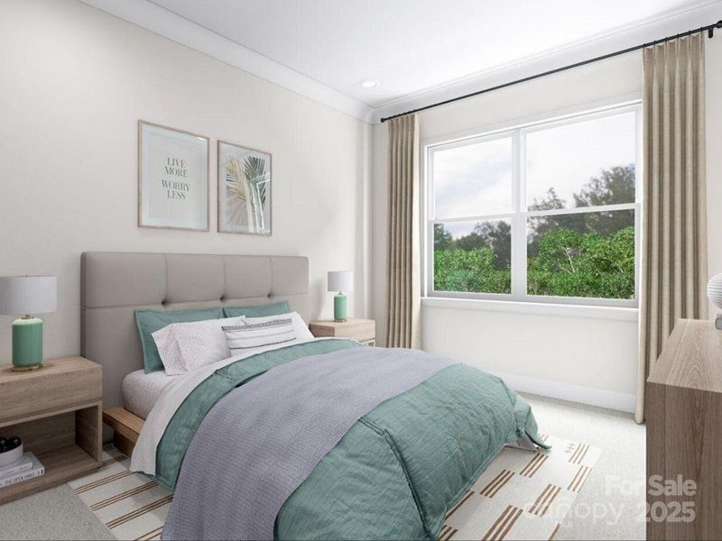 Secondary Bedrooms Designed to Impress. *Virtual Rendering | Actual Finishes, Structural Selections, and Orientation May Vary.