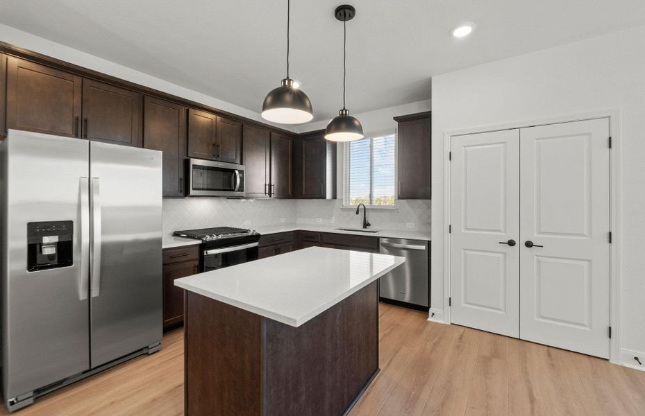 Furnished interior view inside a new home in Patterson Ranch, Georgetown (Image 6).