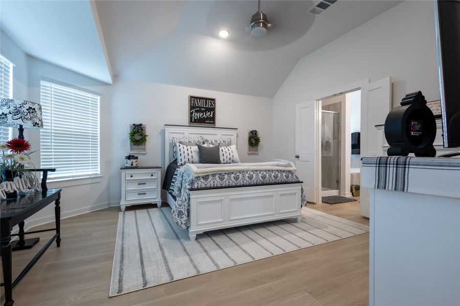 Furnished interior view inside a new home in Pinewood at Grand Texas, New Caney (Image 27).