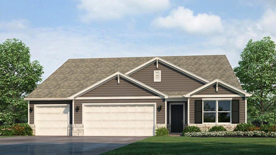 Representative exterior photo of a completed home built from the Cortland by D.R. Horton in Evergreen, Holly Hill, SC (Image 21). Representative exterior photo of a completed home built from the Cortland by D.R. Horton in Evergreen, Holly Hill, SC (Image 21).
