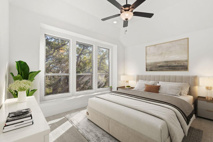 Primary Bedroom with elevated ceiling - Representative Photo Primary Bedroom with elevated ceiling - Representative Photo