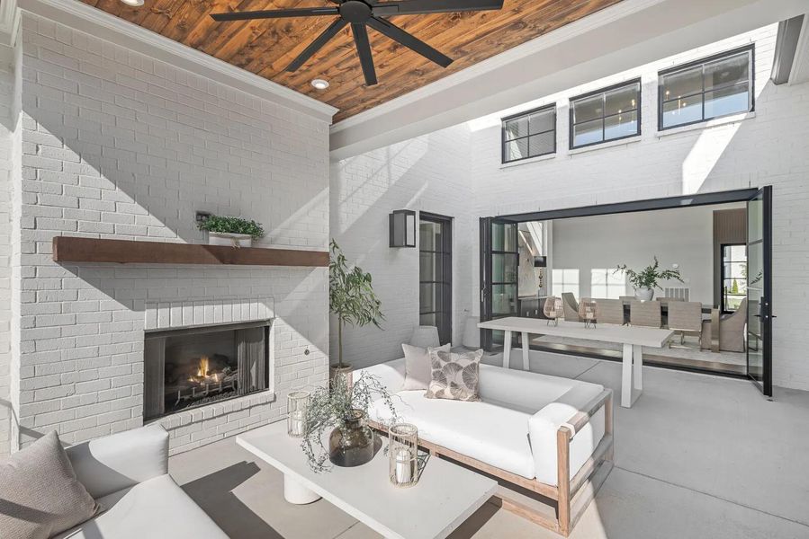 The Marabelle E Outdoor Living Area