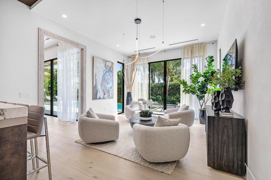 Furnished interior view inside a new home in , Boca Raton (Image 61).