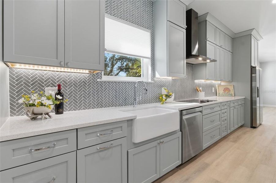 Furnished interior view inside a new home in , St. Petersburg (Image 15).