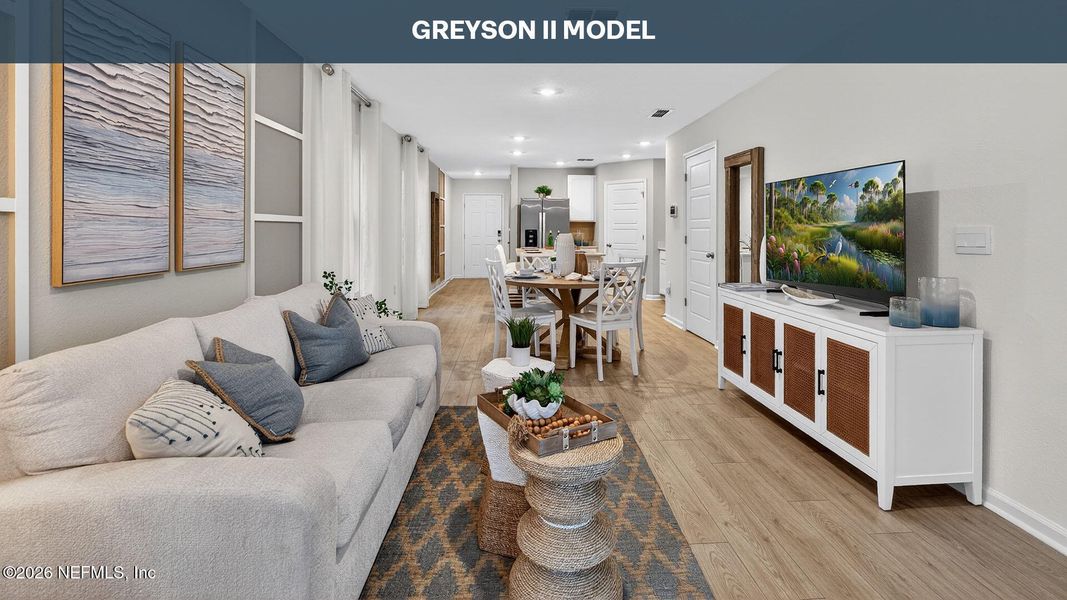 Furnished interior view inside a new home in Irongate Villas, Jacksonville (Image 14).