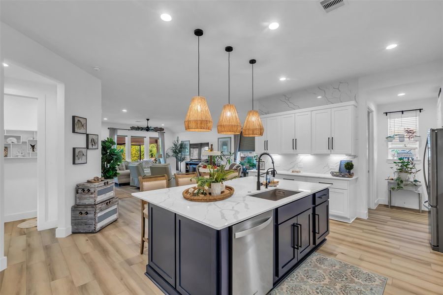 Furnished interior view inside a new home in , Conroe (Image 15).