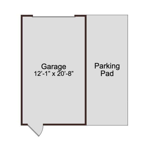 2D floor plan layout for the Express by McKinley Homes in Kinsley, Wake Forest, NC (Image 5).