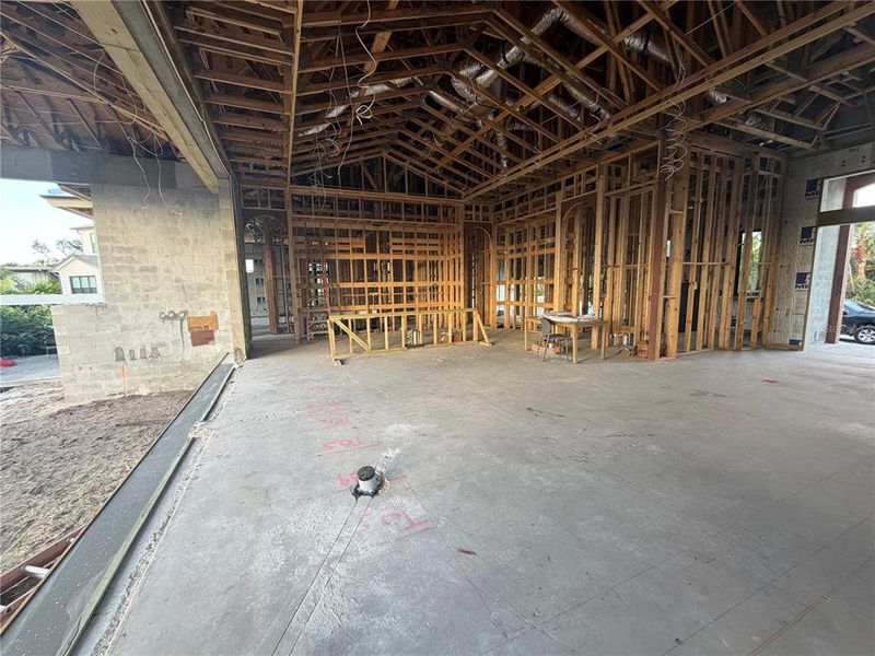 In-progress construction of a new home in , Sarasota, FL (Image 32).