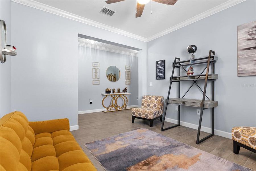 Furnished interior view inside a new home in Southshore Bay Active Adult, Wimauma (Image 14). Furnished interior view inside a new home in Southshore Bay Active Adult, Wimauma (Image 14).