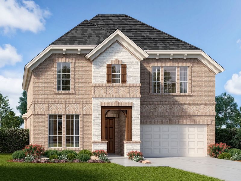 Representative exterior photo of a completed home built from the Weston by Landon Homes in Lexington Frisco, Frisco, TX (Image 19).