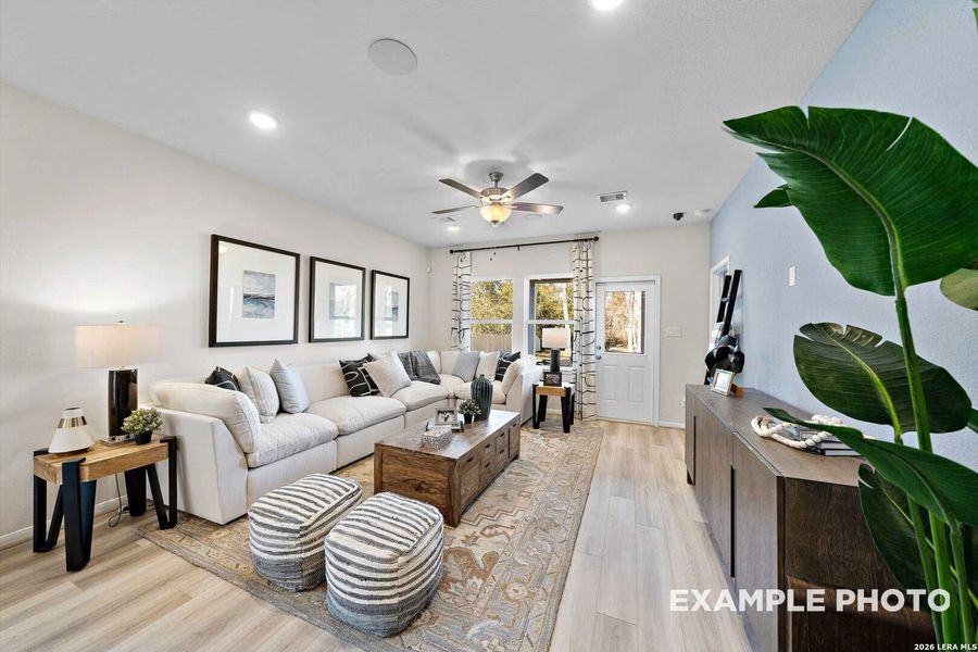 Furnished interior view inside a new home in Hickory Ridge, San Antonio (Image 28).