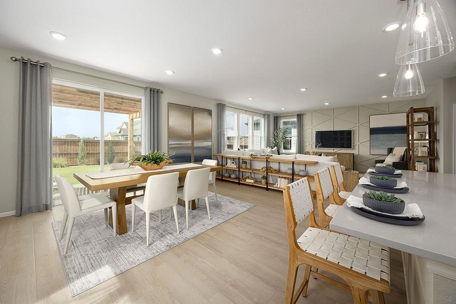 Representative furnished interior of a home built from the Plan 2193 by KB Home in Murphy Creek Reserve, Aurora (Image 6).
