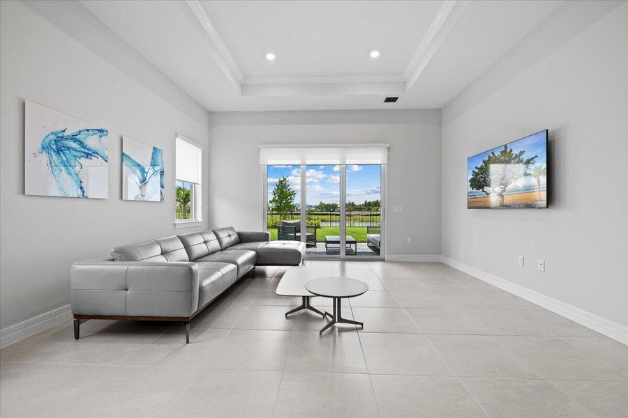 Furnished interior view inside a new home in Avondale at Avenir, Palm Beach Gardens (Image 7).