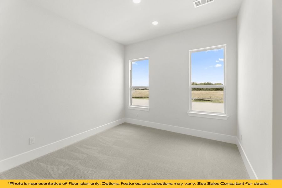 Representative unfurnished interior of a home built from the St Lucia by Stonefield Homes in Heath Golf and Yacht: Elegante' Series, Heath (Image 22). Representative unfurnished interior of a home built from the St Lucia by Stonefield Homes in Heath Golf and Yacht: Elegante' Series, Heath (Image 22).