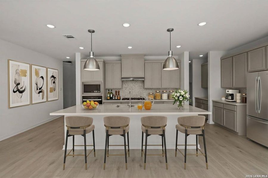 Furnished interior view inside a new home in Megan's Landing, Castroville (Image 19).