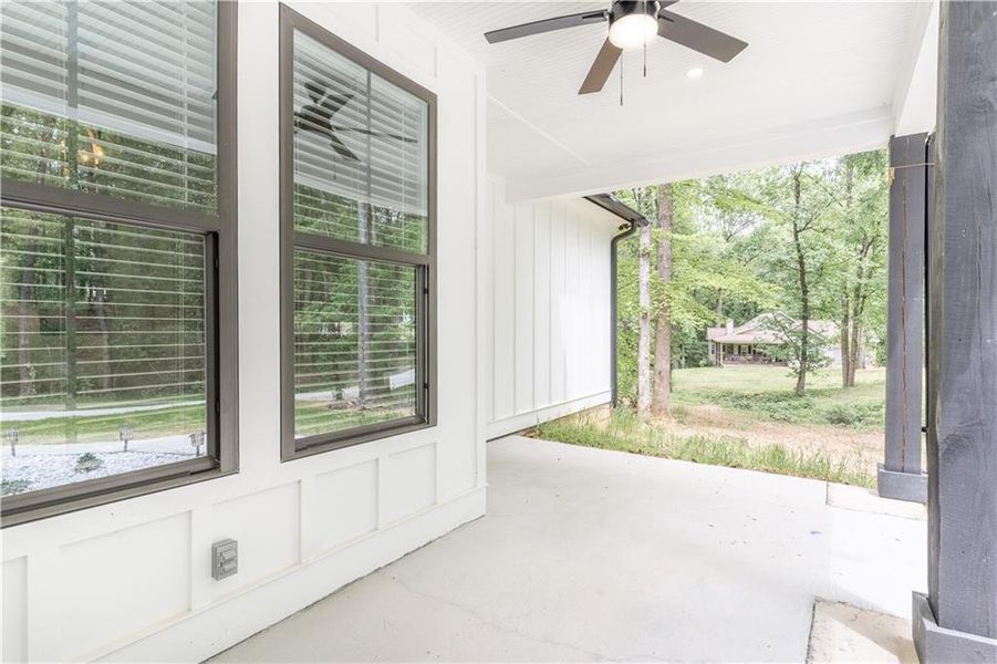Exterior details and patio area of a home in , Commerce (Image 3).