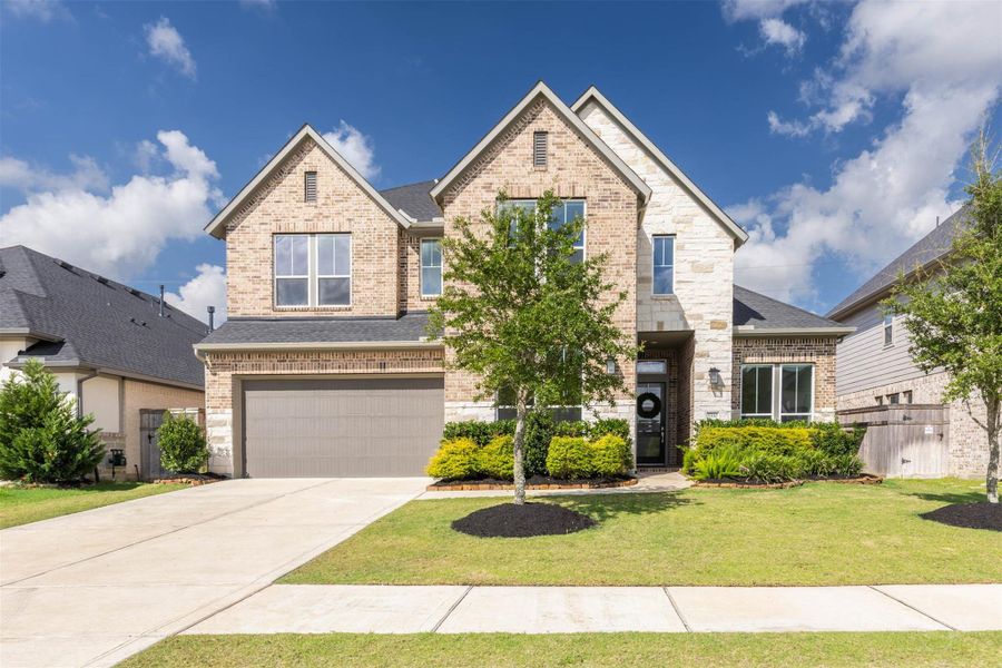 Built in 2024, this exceptional Cross Creek Ranch home offers 4 bedrooms, 3.5 baths and a 3-car garage on a desirable greenbelt lot. Striking architectural lines and timeless brick-and-stone finishes give the home a commanding modern presence. Built in 2024, this exceptional Cross Creek Ranch home offers 4 bedrooms, 3.5 baths and a 3-car garage on a desirable greenbelt lot. Striking architectural lines and timeless brick-and-stone finishes give the home a commanding modern presence.