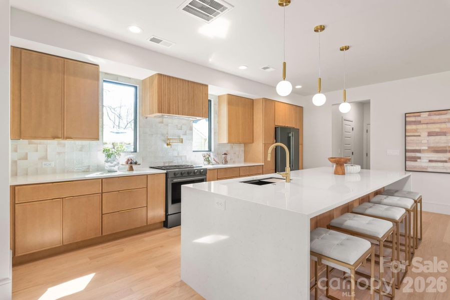 Furnished interior view inside a new home in , Charlotte (Image 8).