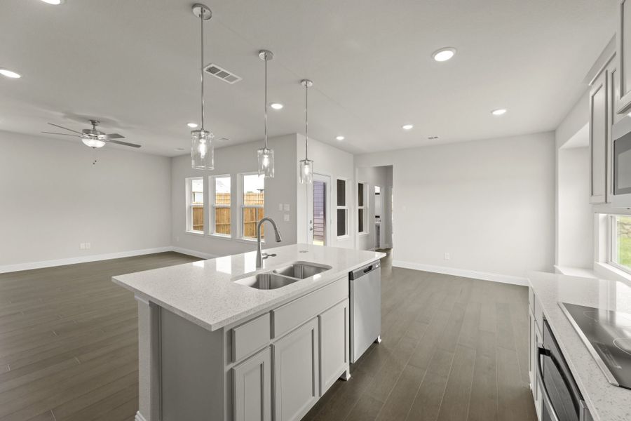 Furnished interior view inside a new home in Keeneland, Aubrey (Image 7).