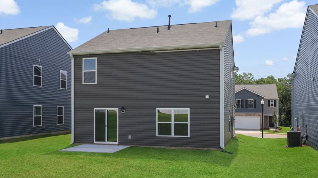 Exterior details and patio area of a home in Cedar Gap, Fountain Inn (Image 4).