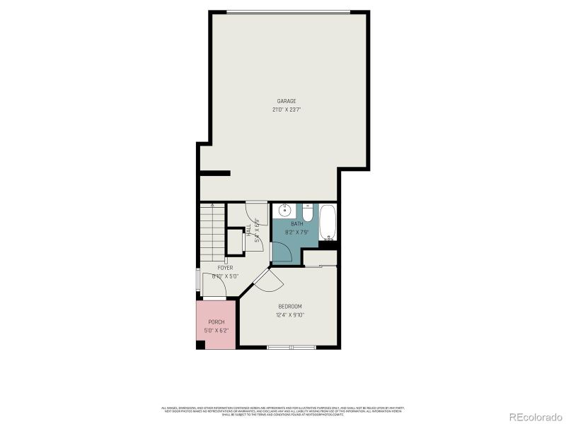 2D floor plan layout of this home in , Highlands Ranch, CO (Image 5).