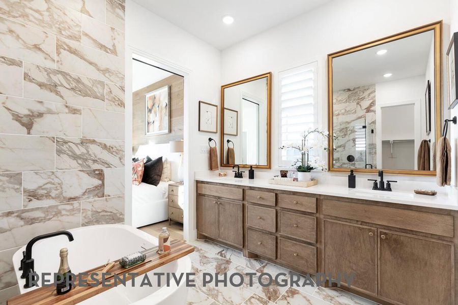 Furnished interior view inside a new home in Flora, Hutto (Image 18).