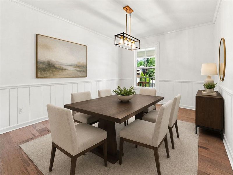 Furnished interior view inside a new home in , Acworth (Image 7).