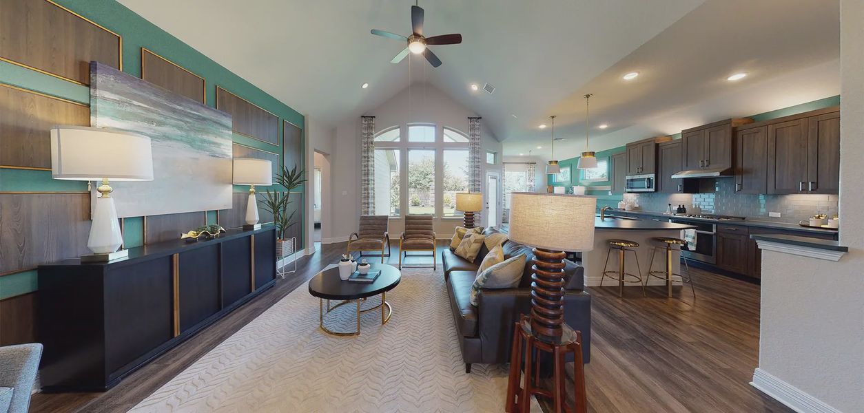 Representative furnished interior of a home built from the Bryant by Chesmar Homes in Meyer Ranch, New Braunfels (Image 4).
