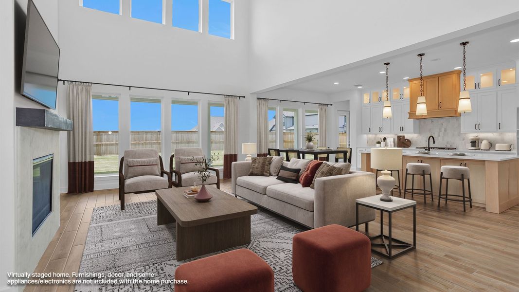 Furnished interior view inside a new home in Fulshear Lakes, Fulshear (Image 4).