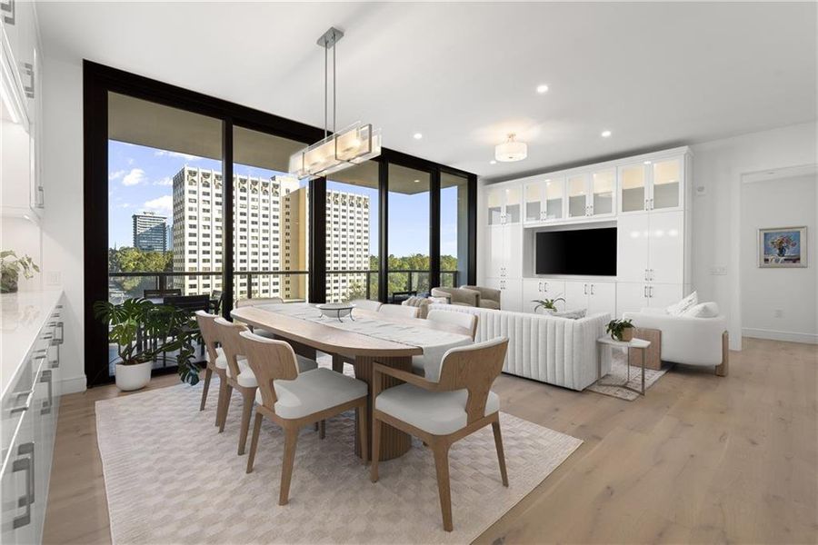 Furnished interior view inside a new home in The Dillon Buckhead, Atlanta (Image 38).