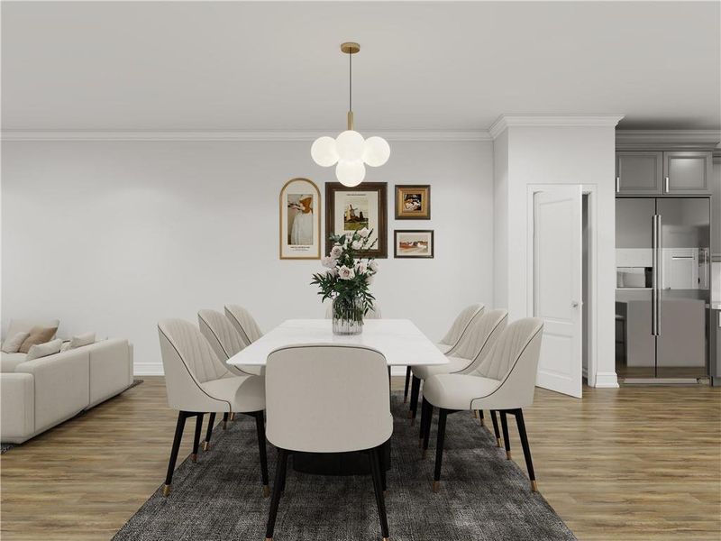 Furnished interior view inside a new home in , Cumming (Image 13).