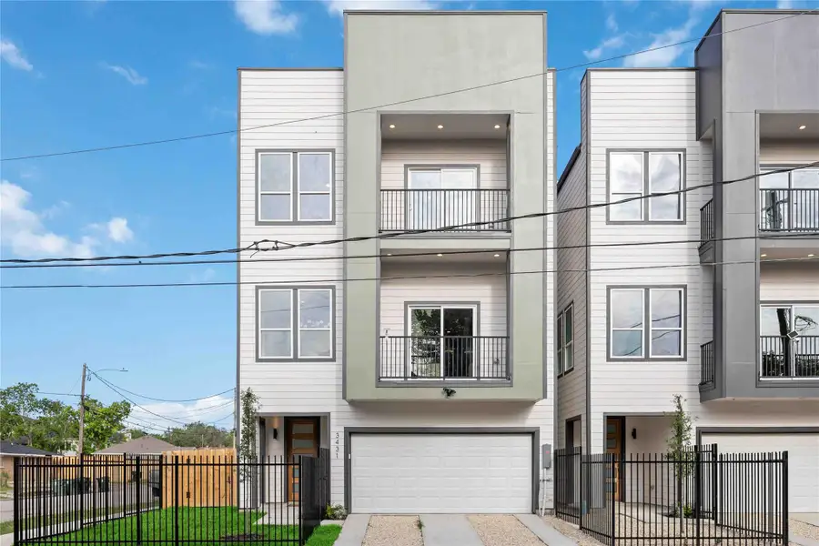 Front exterior of a new home in , Houston, TX, highlighting curb appeal (Image 1). Front exterior of a new home in , Houston, TX, highlighting curb appeal (Image 1).