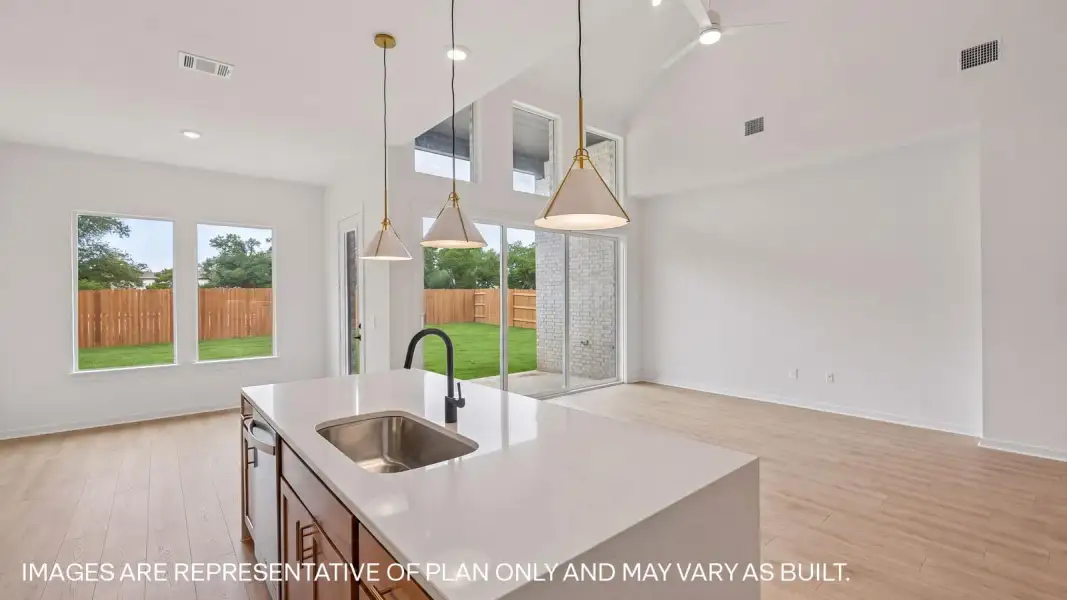 Furnished interior view inside a new home in The Enclave at Bar W Ranch, Leander (Image 9).