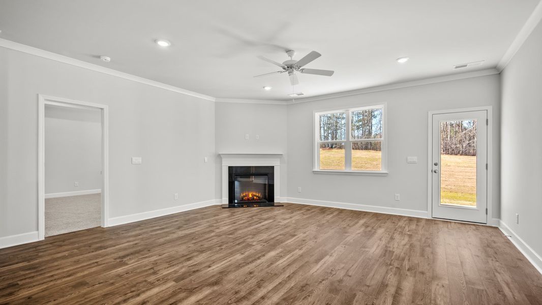 Representative unfurnished interior of a home built from the Marlene by D.R. Horton in Evergreen Crossing, Locust Grove (Image 13).