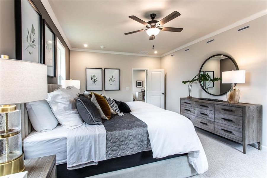 Furnished interior view inside a new home in Hopewell Reserve, Cumming (Image 31). Furnished interior view inside a new home in Hopewell Reserve, Cumming (Image 31).