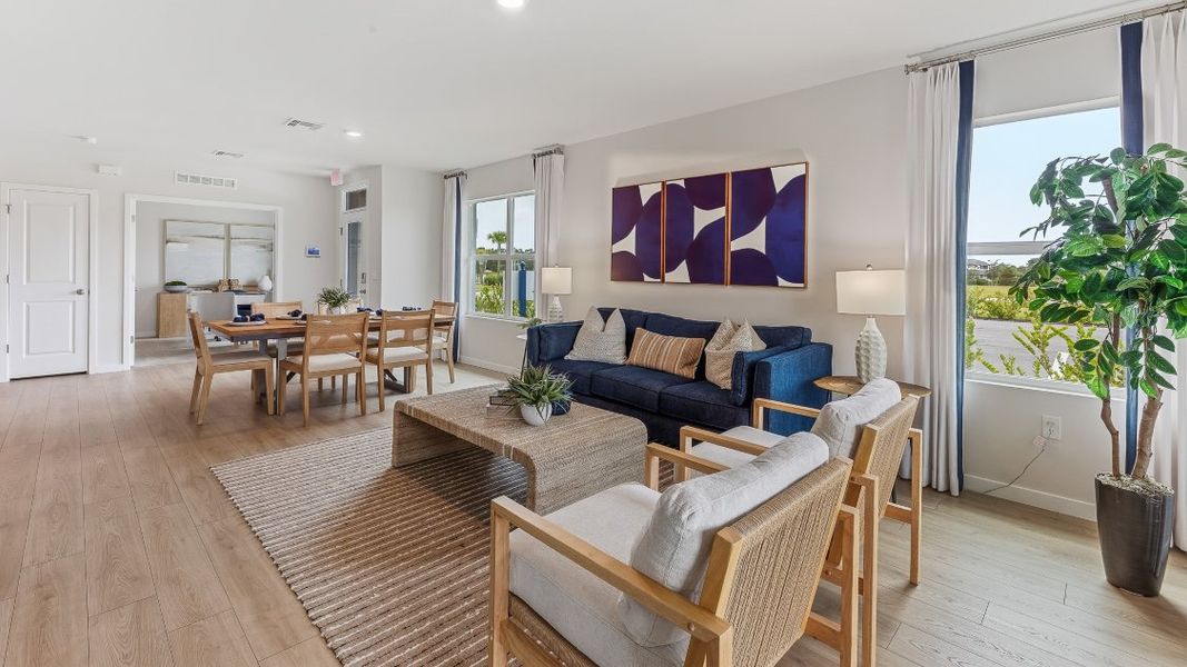 Furnished interior view inside a new home in Sea Cove, Punta Gorda (Image 9).